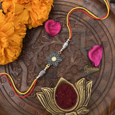 Vriksham Rakshabandhan Sliver Plated Floral Rakhi-RB172